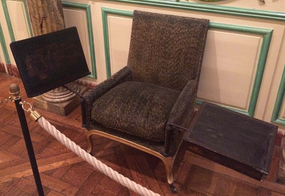 Voltaire's death chair